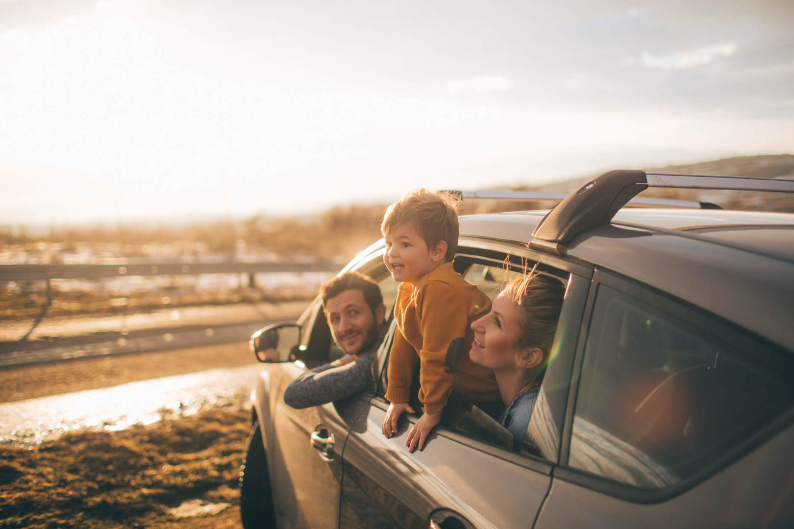 Family car during their adventure